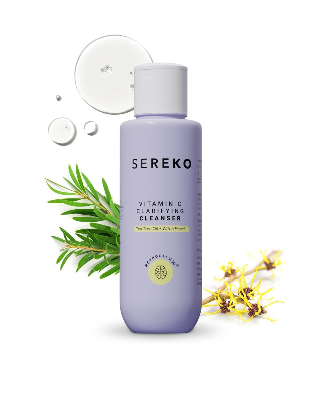 

SEREKO Vitamin C Clarifying Cleanser With Tea Tree Oil & Witch Hazel - 15 ml, Purple