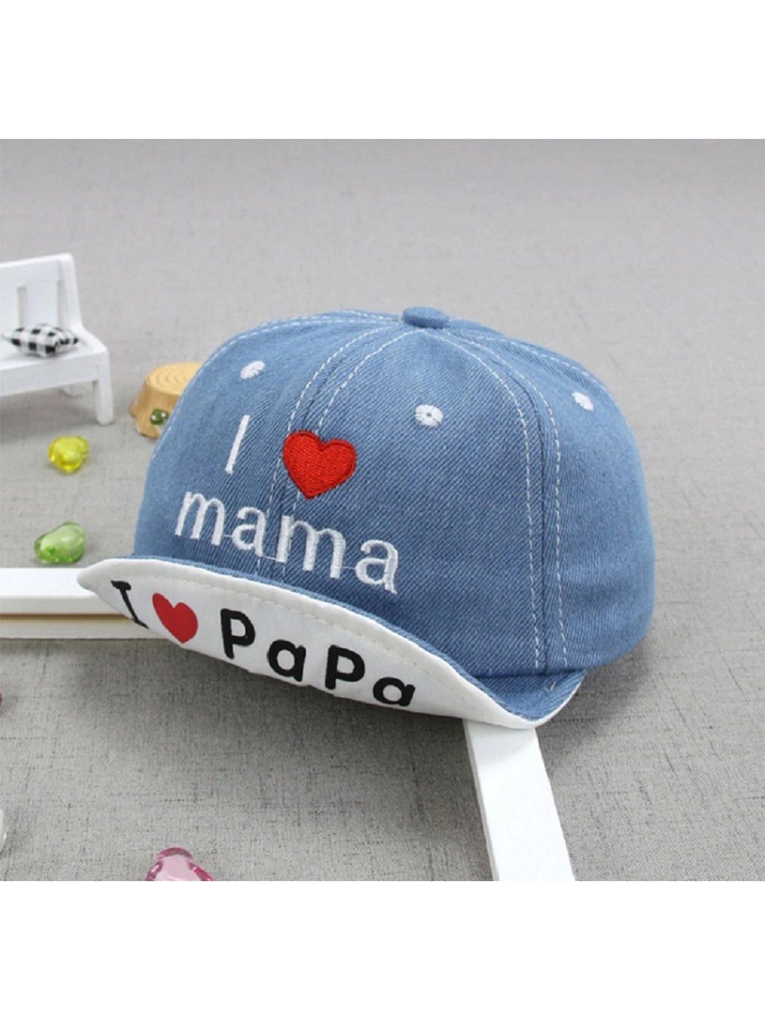 

Ziory Unisex Kids Embroidered Baseball Cap, Blue