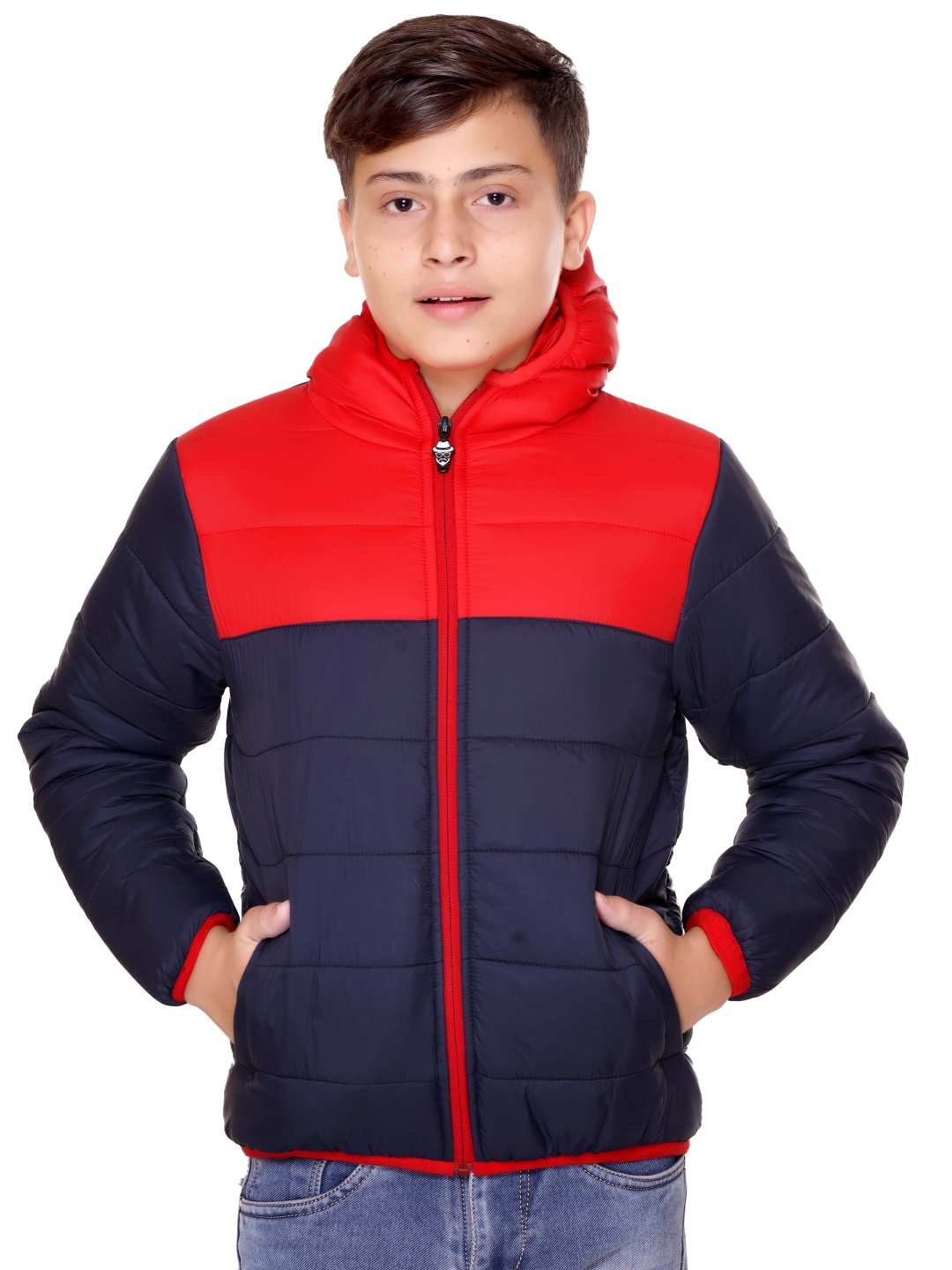 

Killer Boys Colourblocked Puffer Jacket, Navy blue
