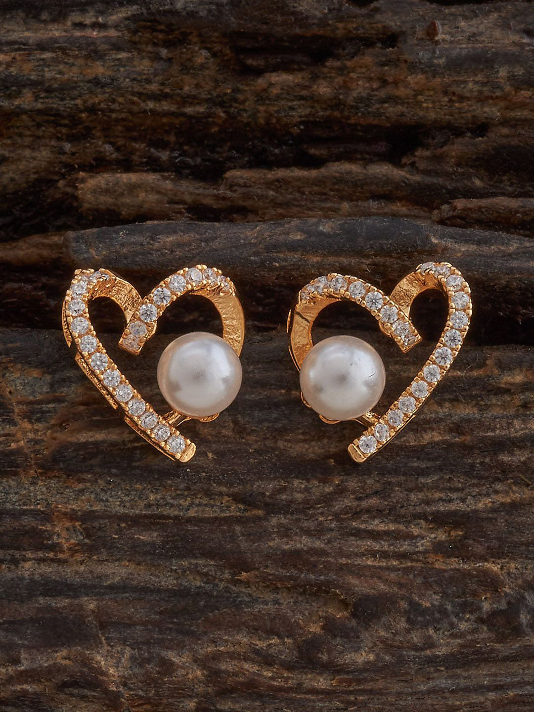 

Kushal's Fashion Jewellery Contemporary Studs Earrings, White
