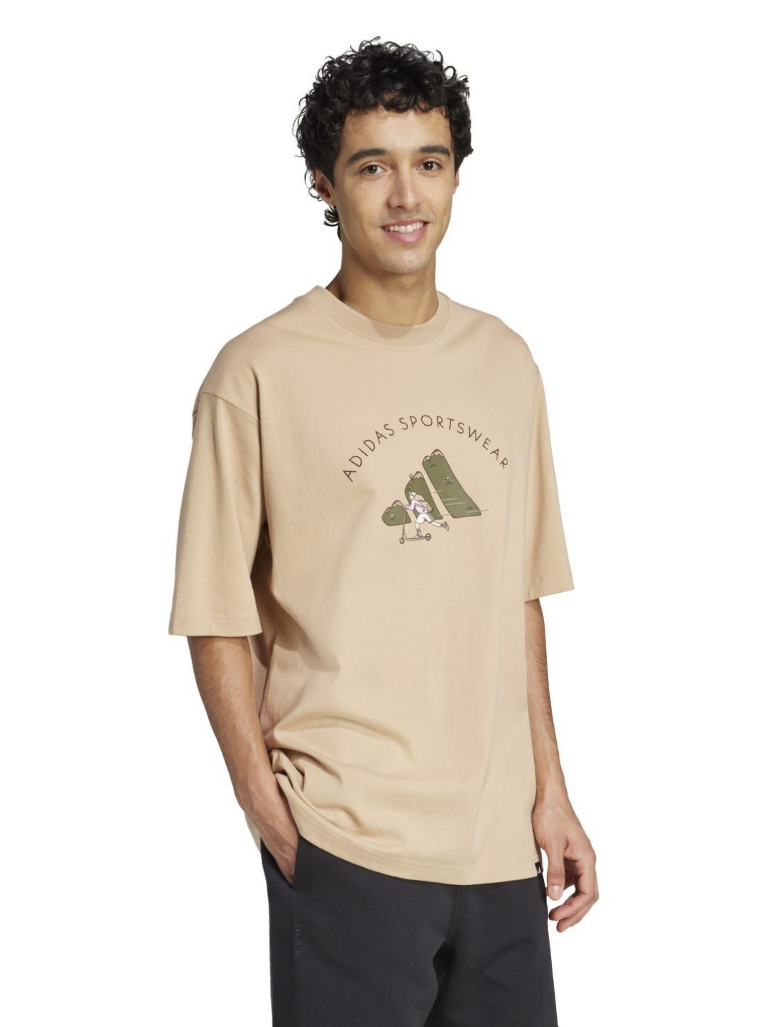 

ADIDAS Originals Men Typography Printed T-shirt, Brown