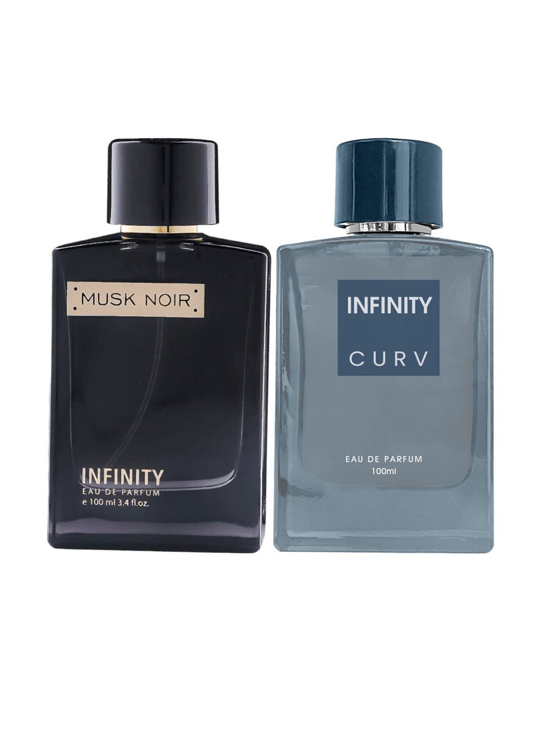 

Infinity Set Of 2 Musk Noir And Curv Eau De Parfum - 100 ml Each, Black