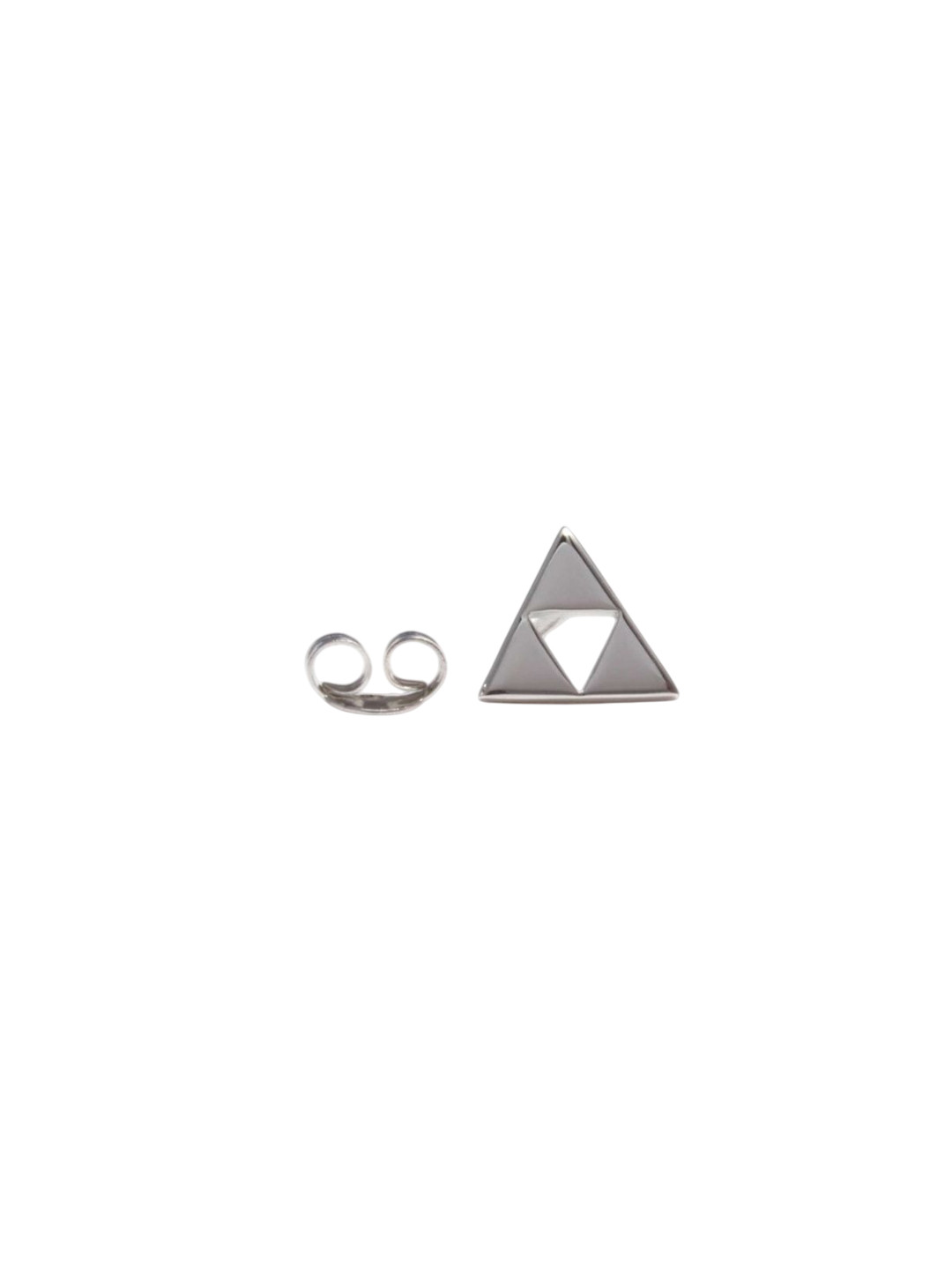 

Goldnera Triangular Studs Earrings, Silver