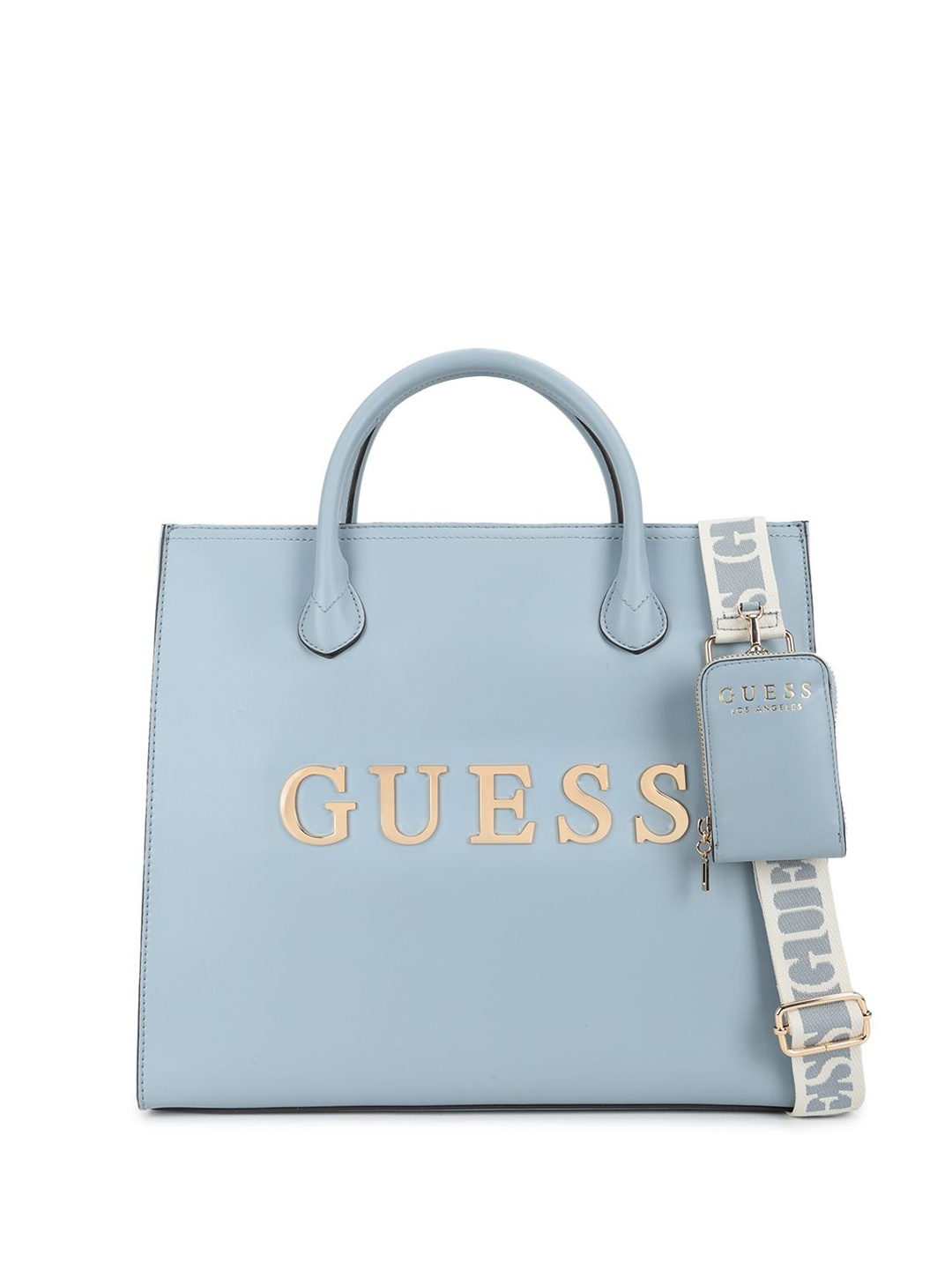 

GUESS PU Structured Tote Bag, Blue