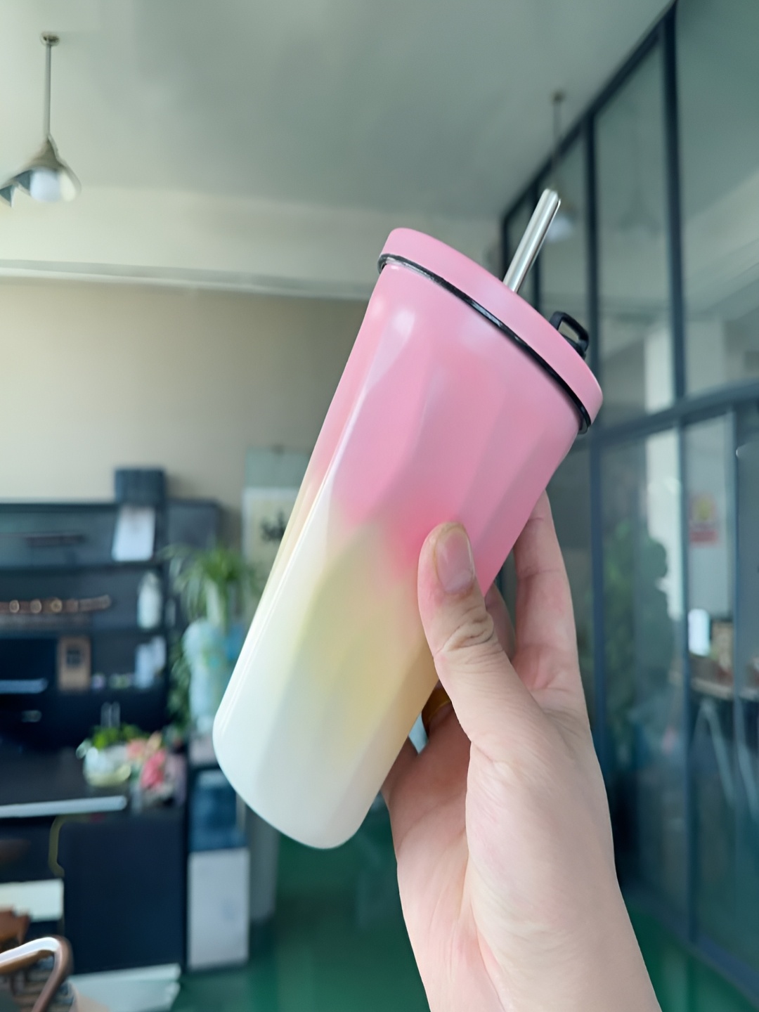 

YELONA Pink Single Stainless Steel Solid Double Wall Vacuum Water Bottle