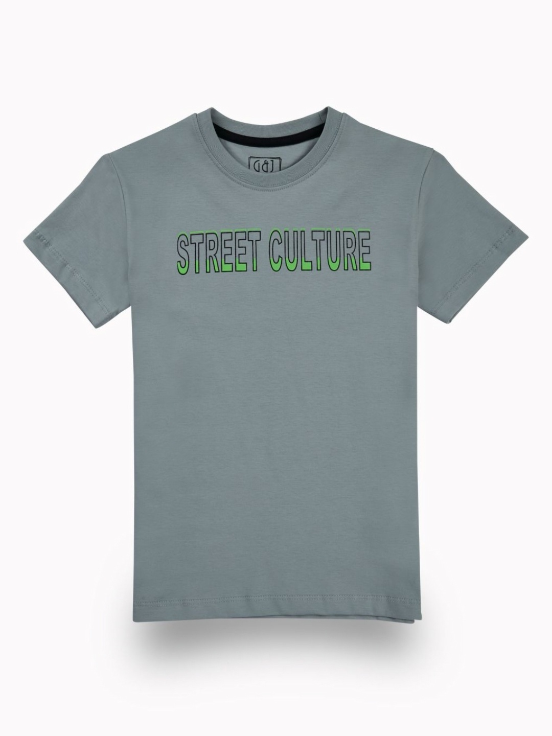 

Gini and Jony Boys Typography Printed Applique T-shirt, Grey