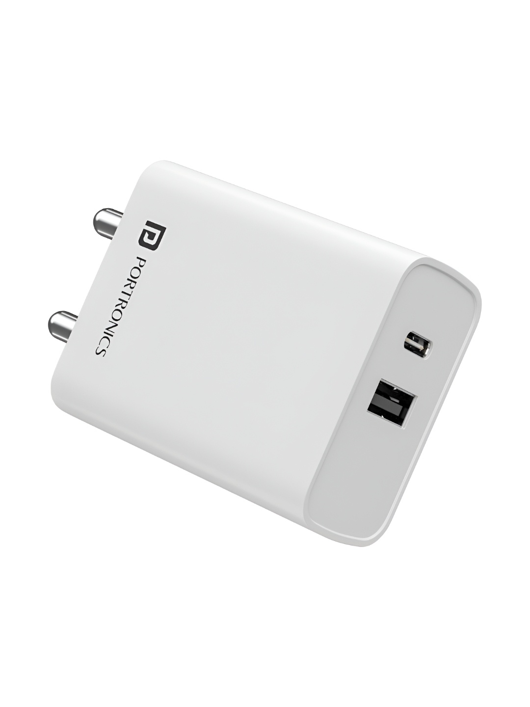 

Portronics Adapto 70 33W Fast Wall Charging Adapter Supports PPS Charging Via Type C Power, White