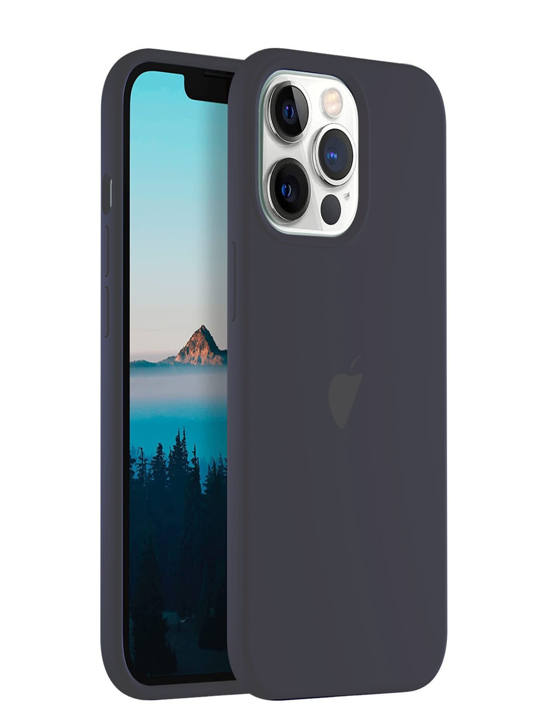 

LIRAMARK Solid Printed iPhone 13 Pro Back Case Mobile Accessories, Grey