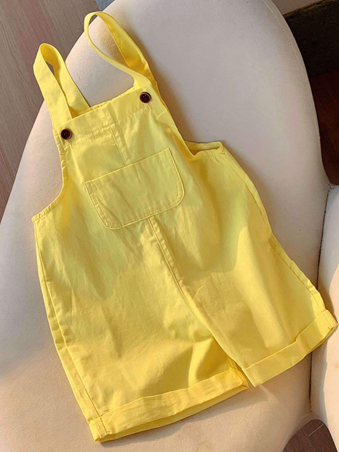 

YK Girls Basic Jumpsuit, Yellow