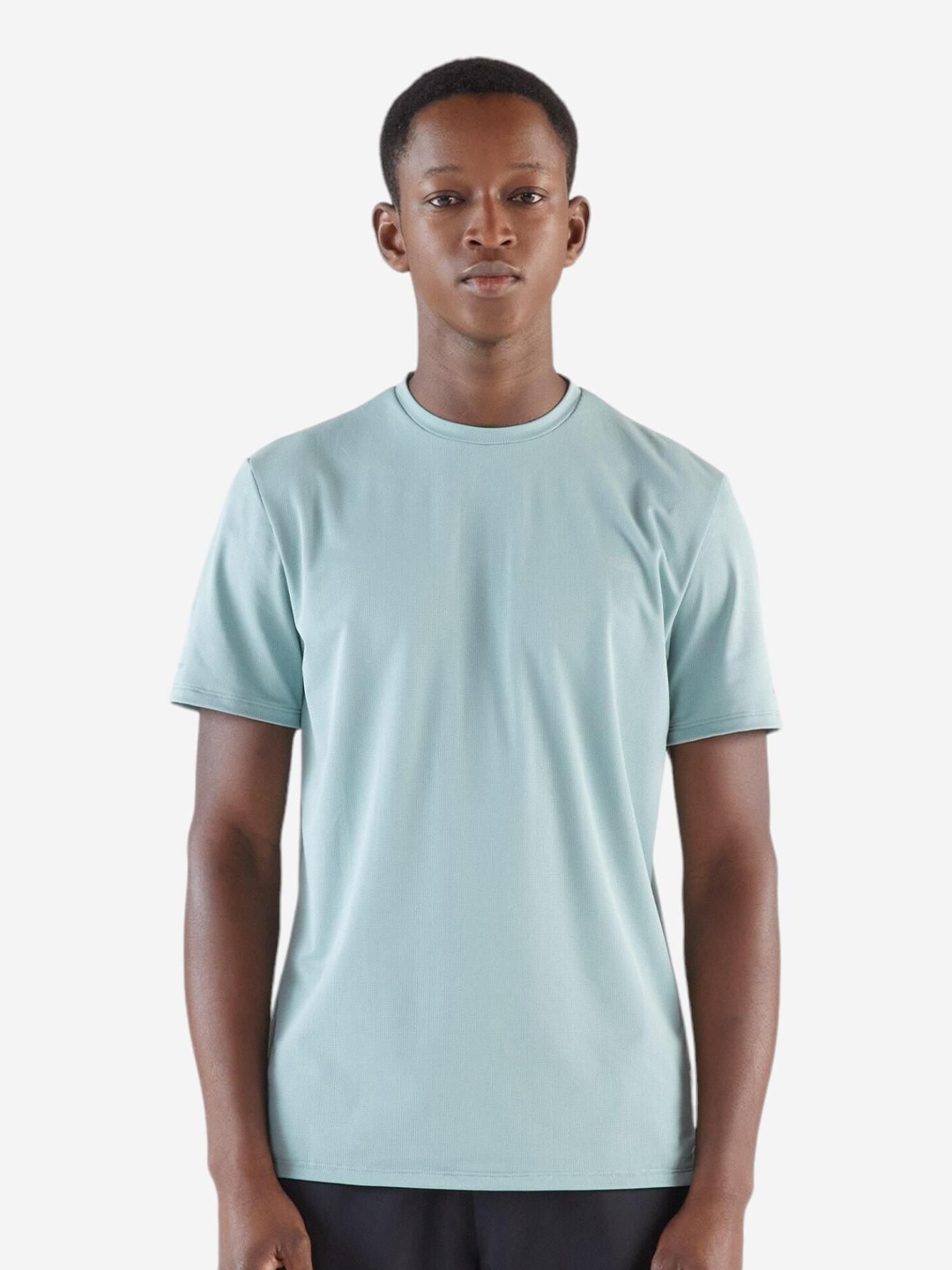 

KIPRUN By Decathlon Men's Breathable Running T-shirt-Kiprun Run 500 dry, Green