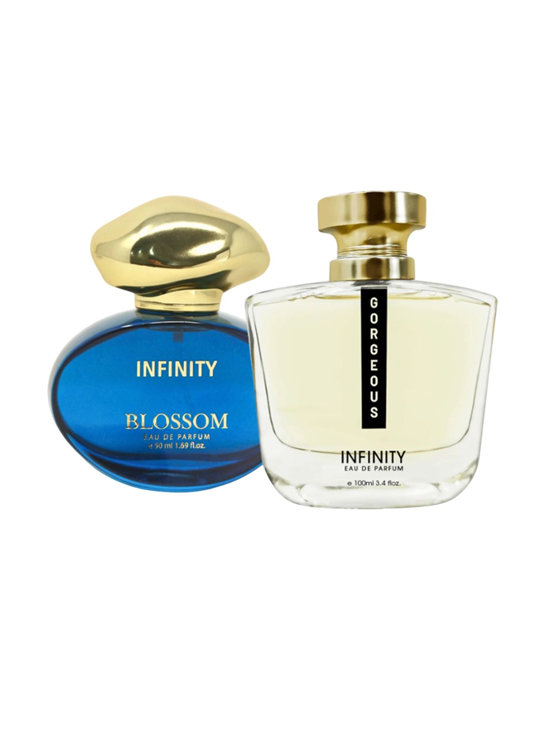 

Infinity Set Of 2 Eau De Parfum Gorgeous 100 ml & Blossom 50 ml, Transparent