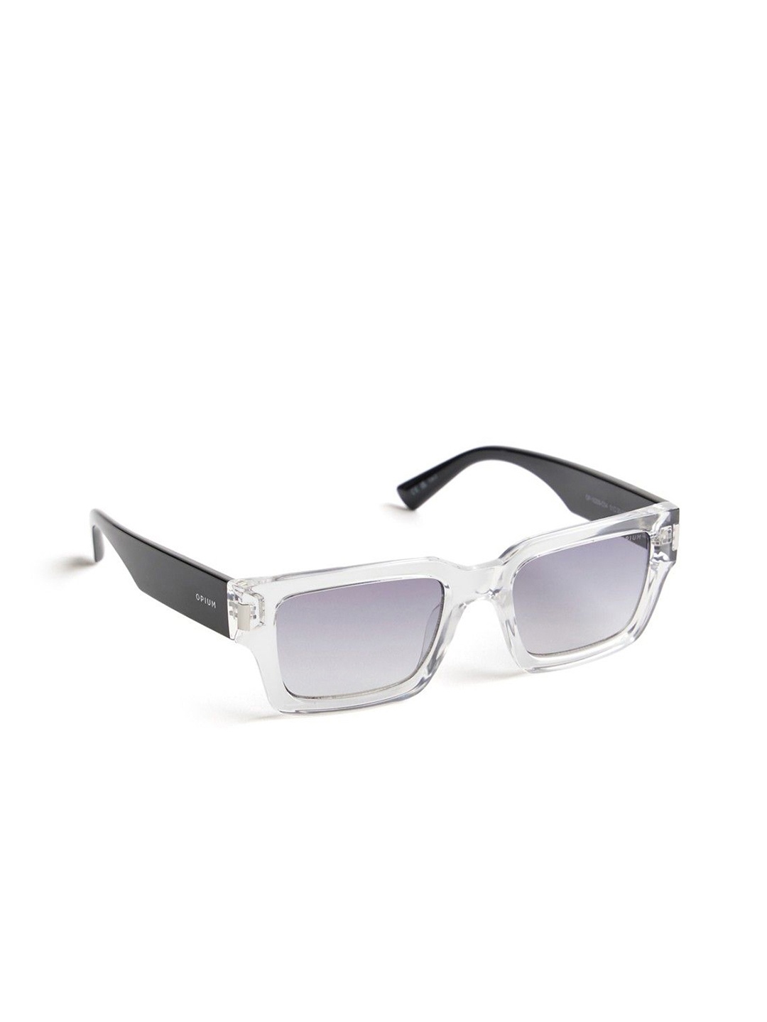 

OPIUM Unisex Rectangle Sunglasses with UV Protected Lens, Grey