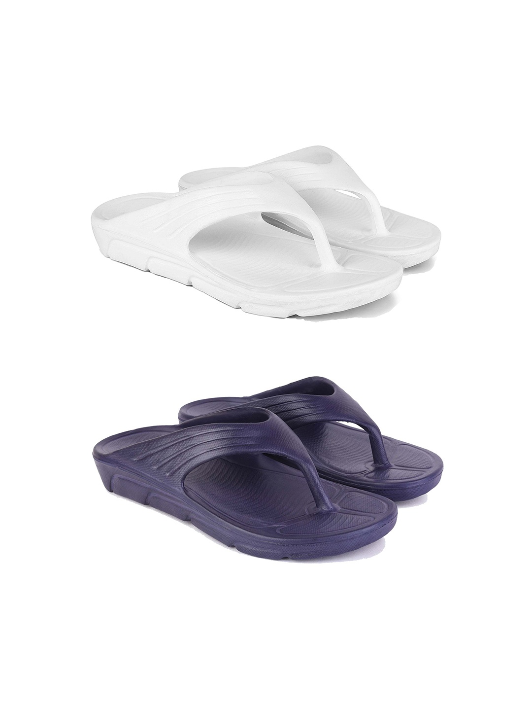 

DRACKFOOT Men Thong Flip-Flops, White