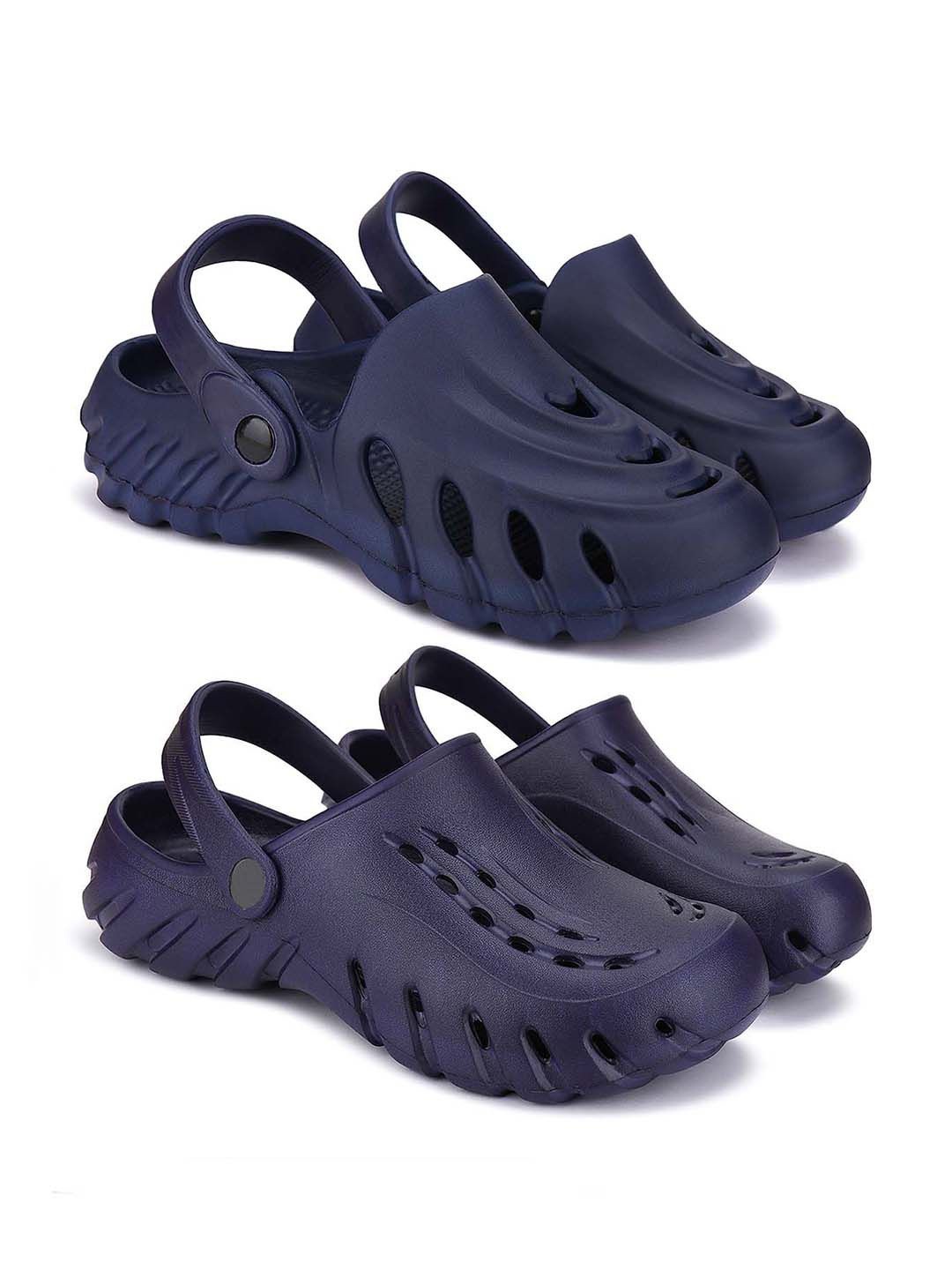 

BERSACHE Men Clogs, Blue