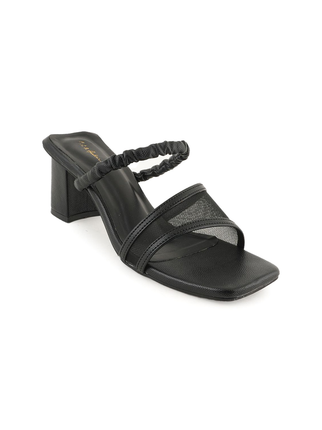 

Mast & Harbour Party Block Sandals, Black