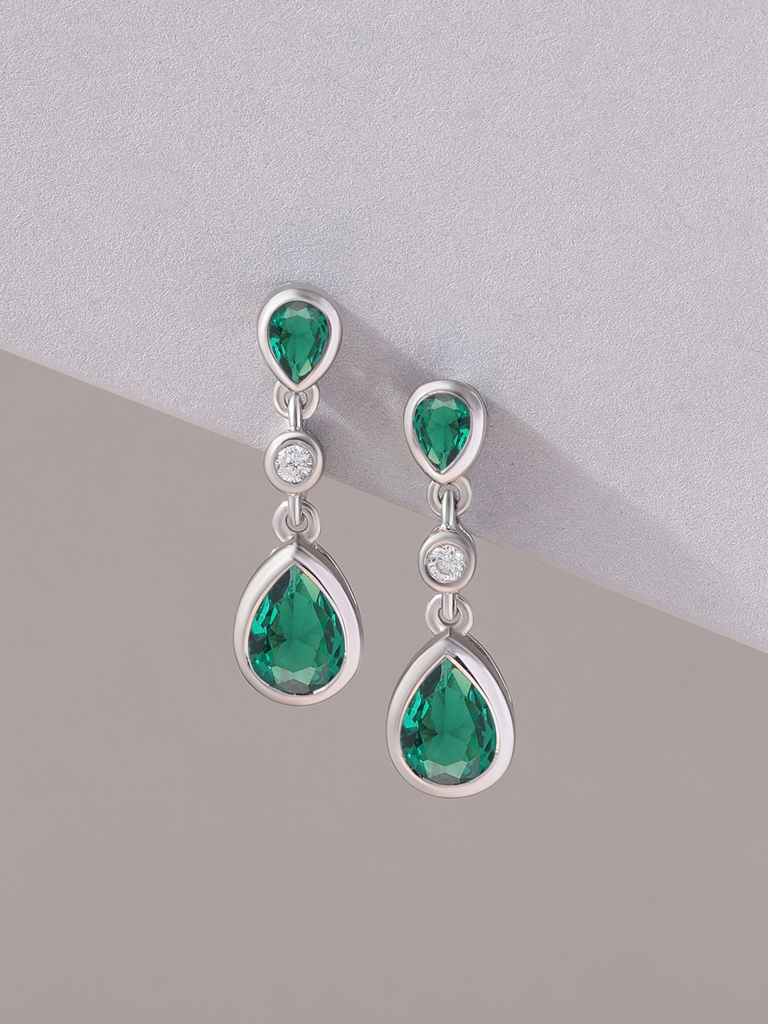 

Ornate Jewels Classic Drop Earrings, Green