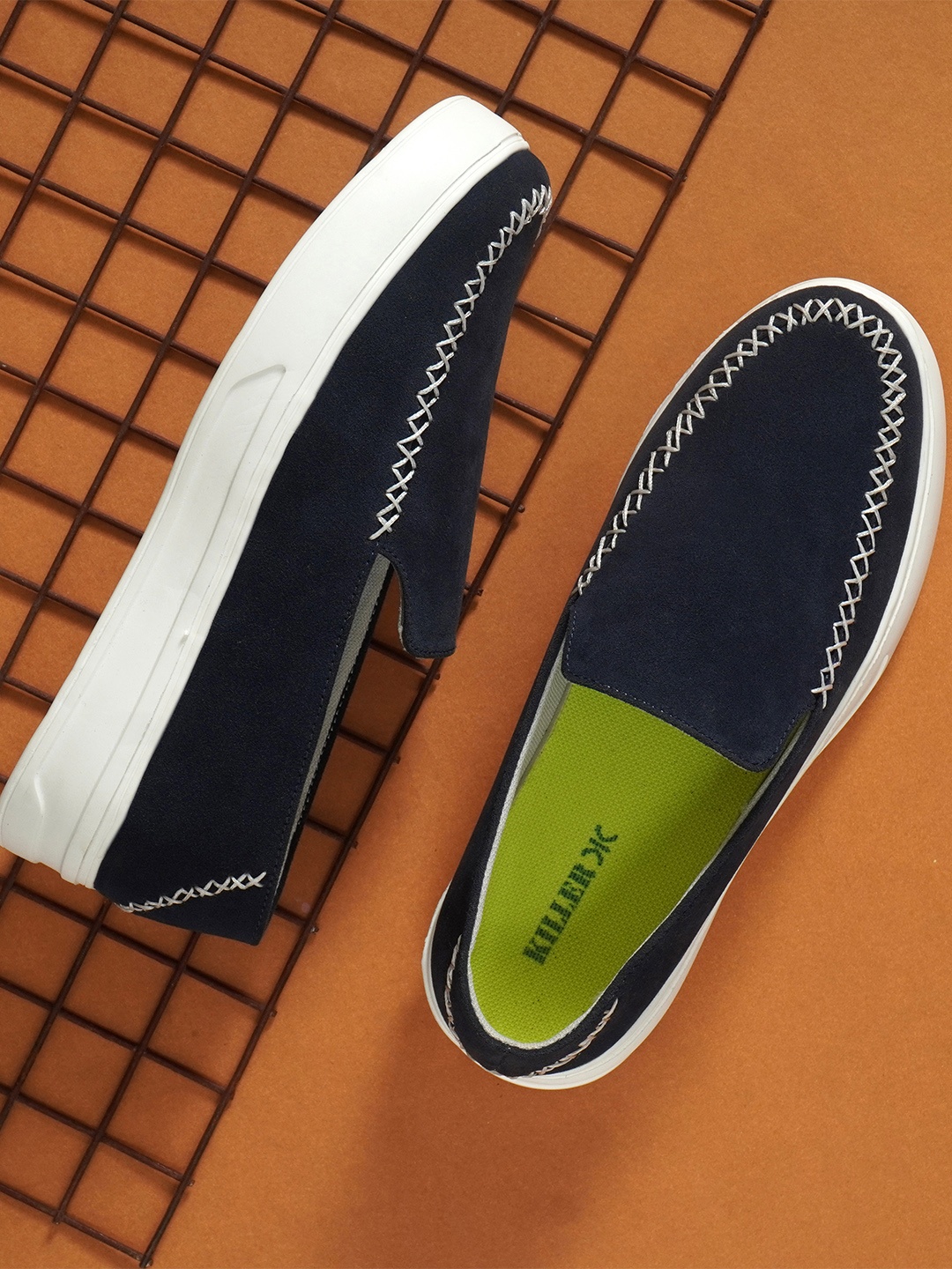 

Killer Men Colourblocked Loafers, Blue