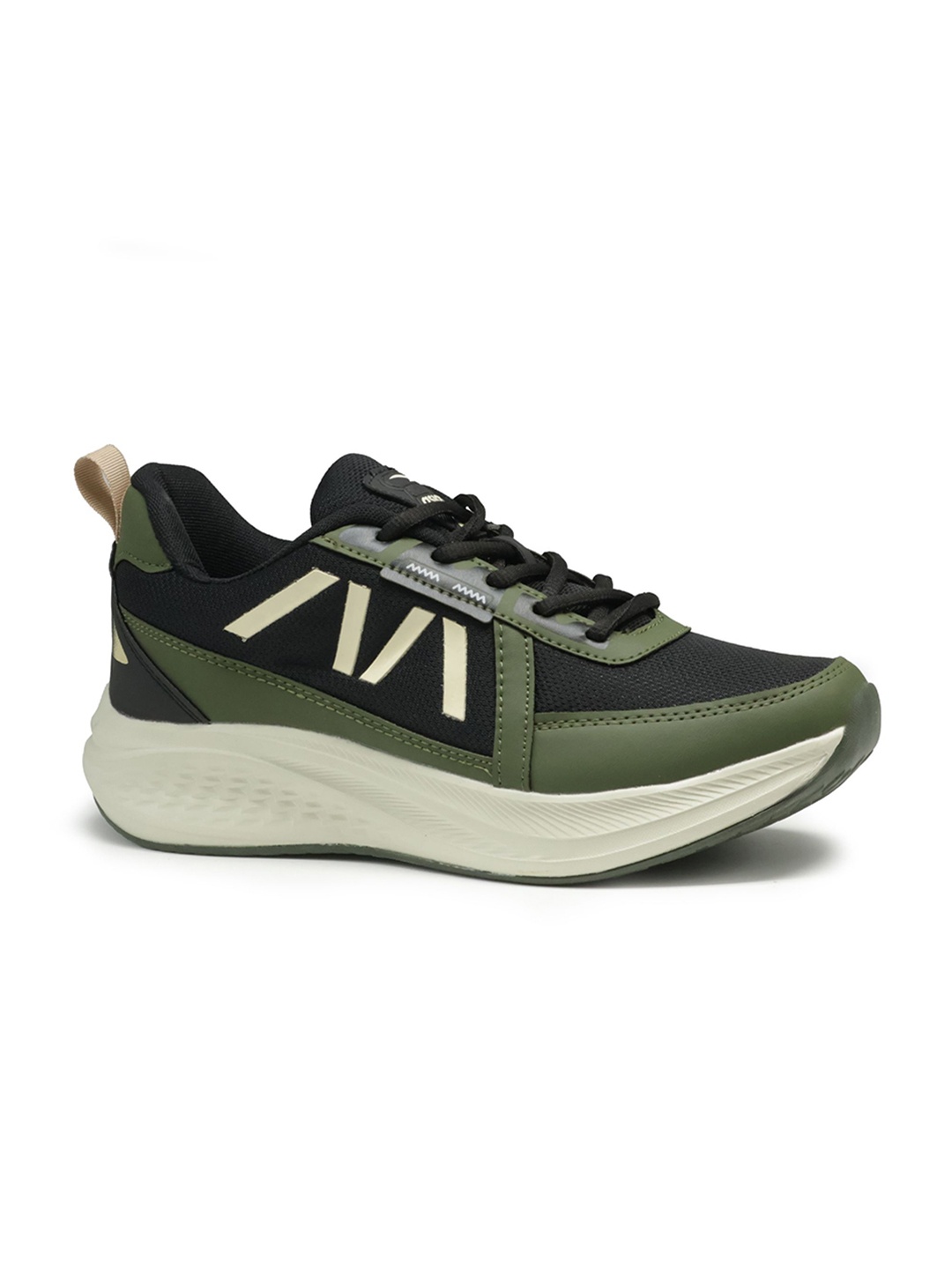 

ASIAN Men Mesh Running Non-Marking Shoes, Olive