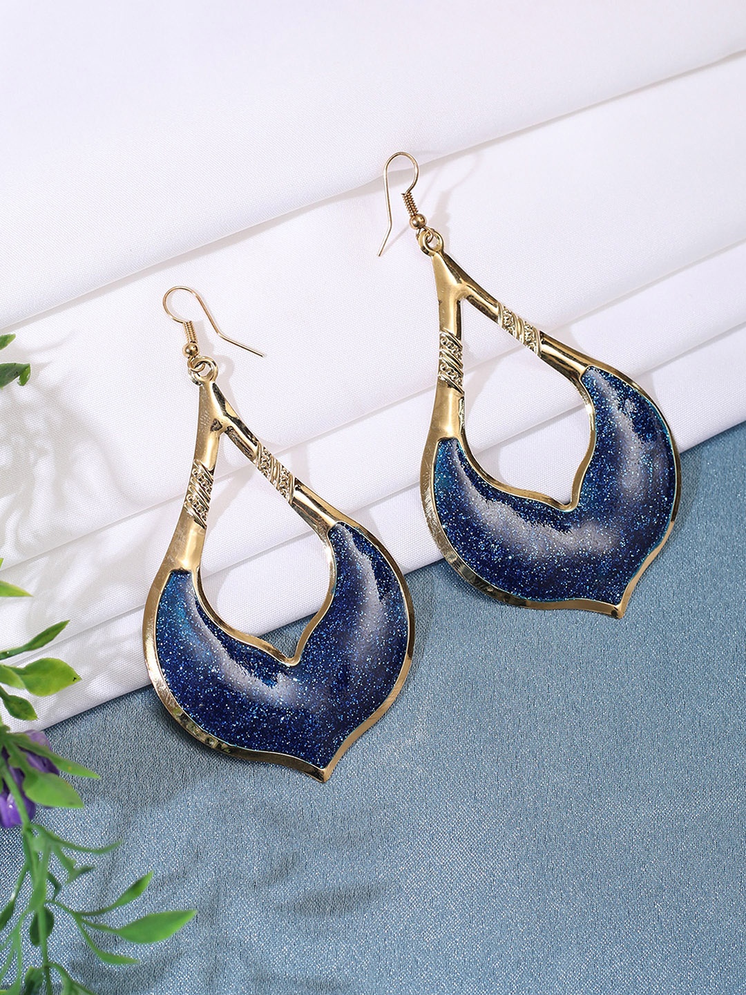 

Anouk Contemporary Drop Earrings, Blue