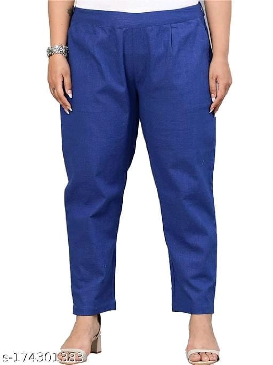 

OUTER WEAR AYAM EXPORTS Women Trousers, Metallic