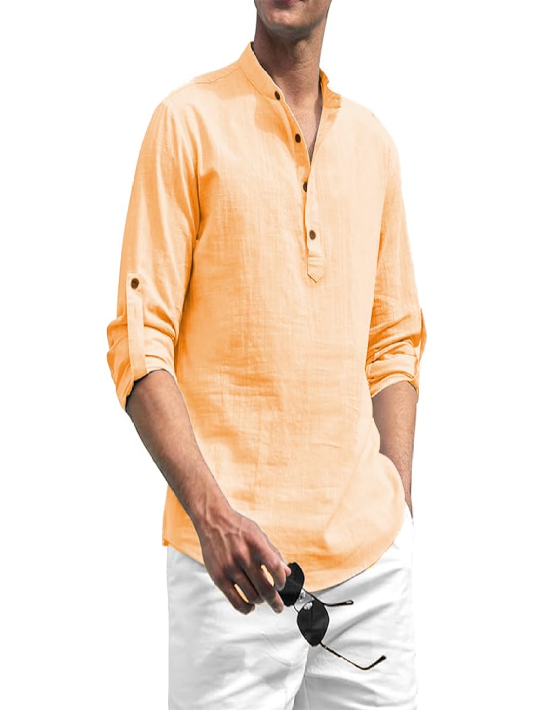 

EdinWolf Men Kurta, Orange