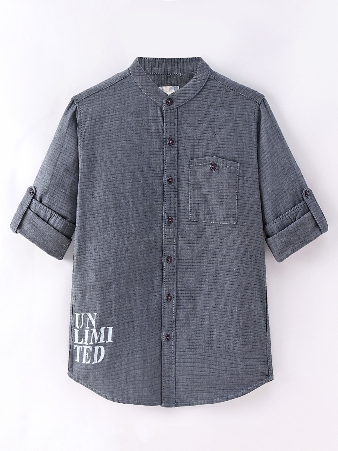 

Infinity Boys Opaque Casual Shirt, Grey