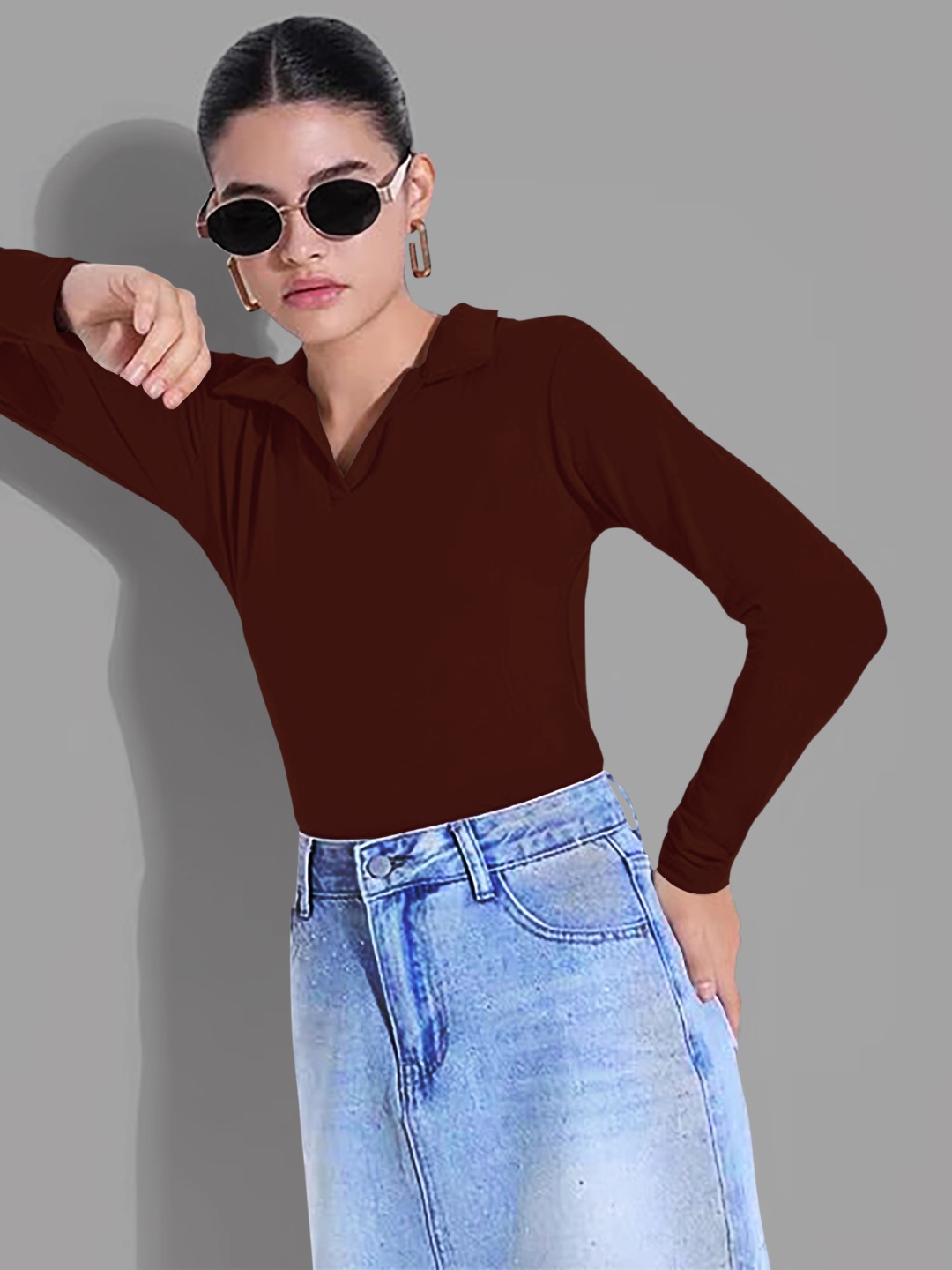 

Dream Beauty Fashion Top, Brown