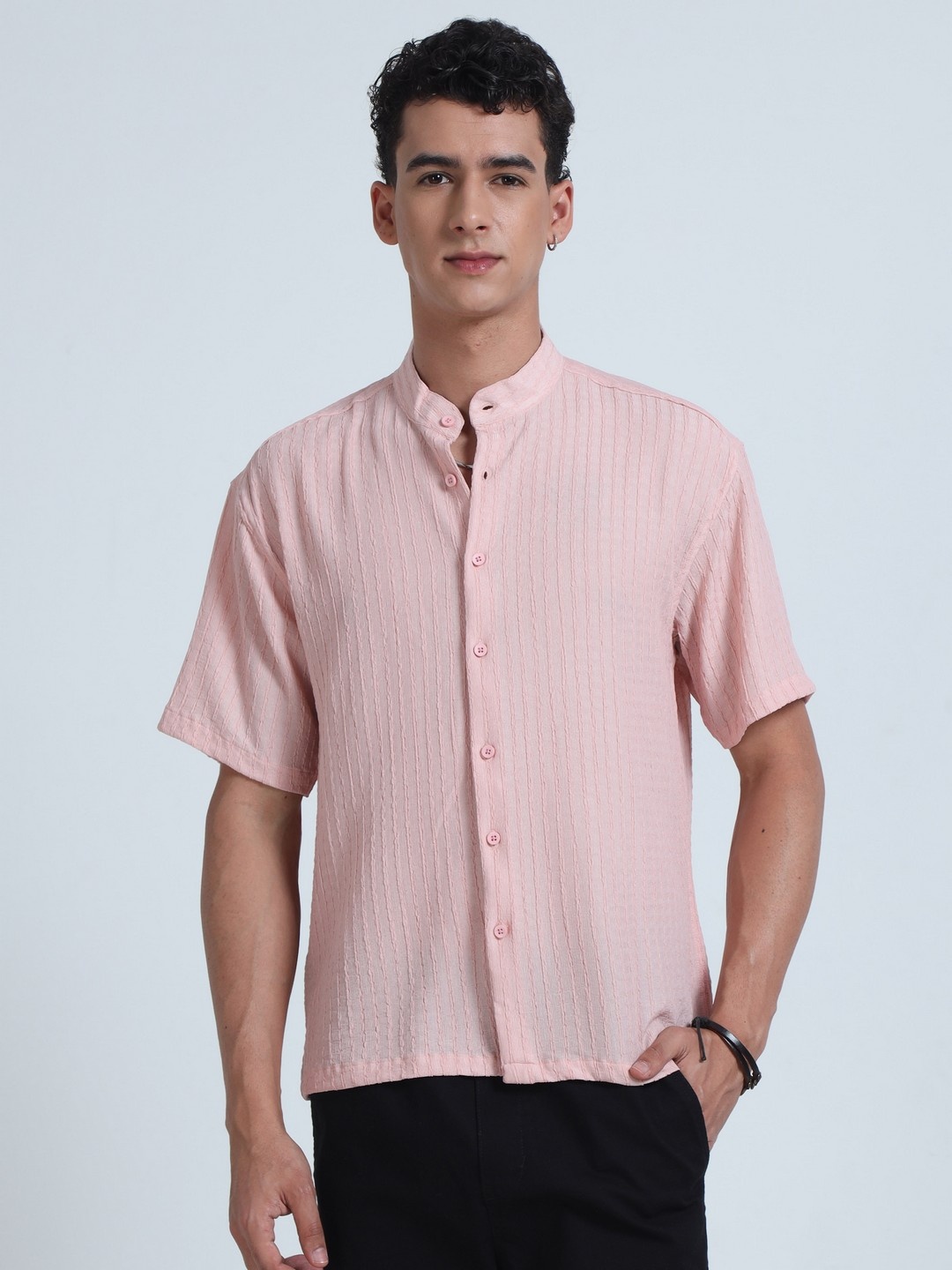 

THE BEETEL HOUSE Men Relaxed Opaque Casual Shirt, Pink