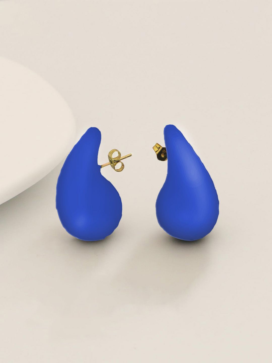 

KRENOZ Teardrop Shaped Drop Earrings, Blue
