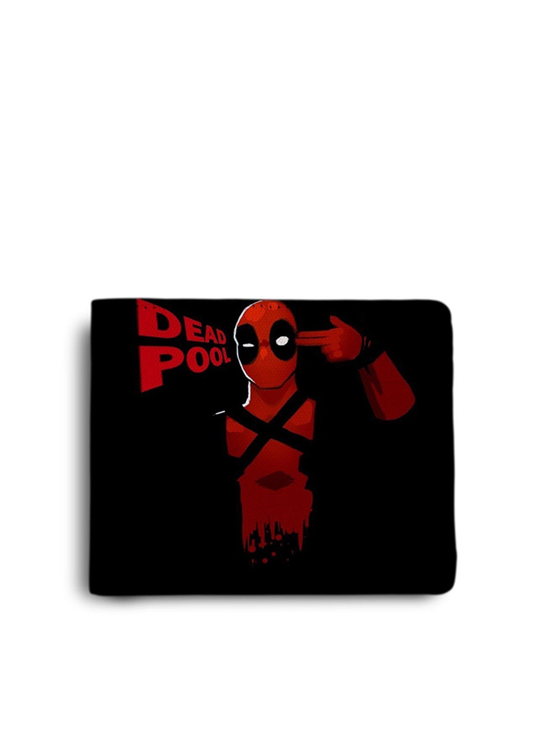 

ShopMantra Men Printed PU Two Fold Wallet, Black