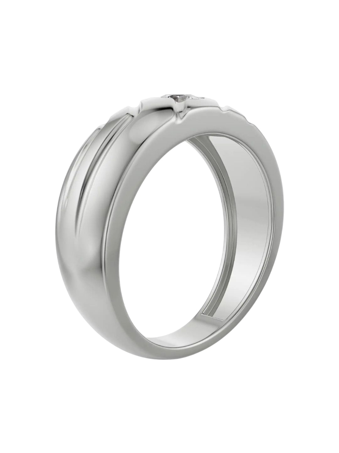 

Emori Men Ring Diamond, Silver