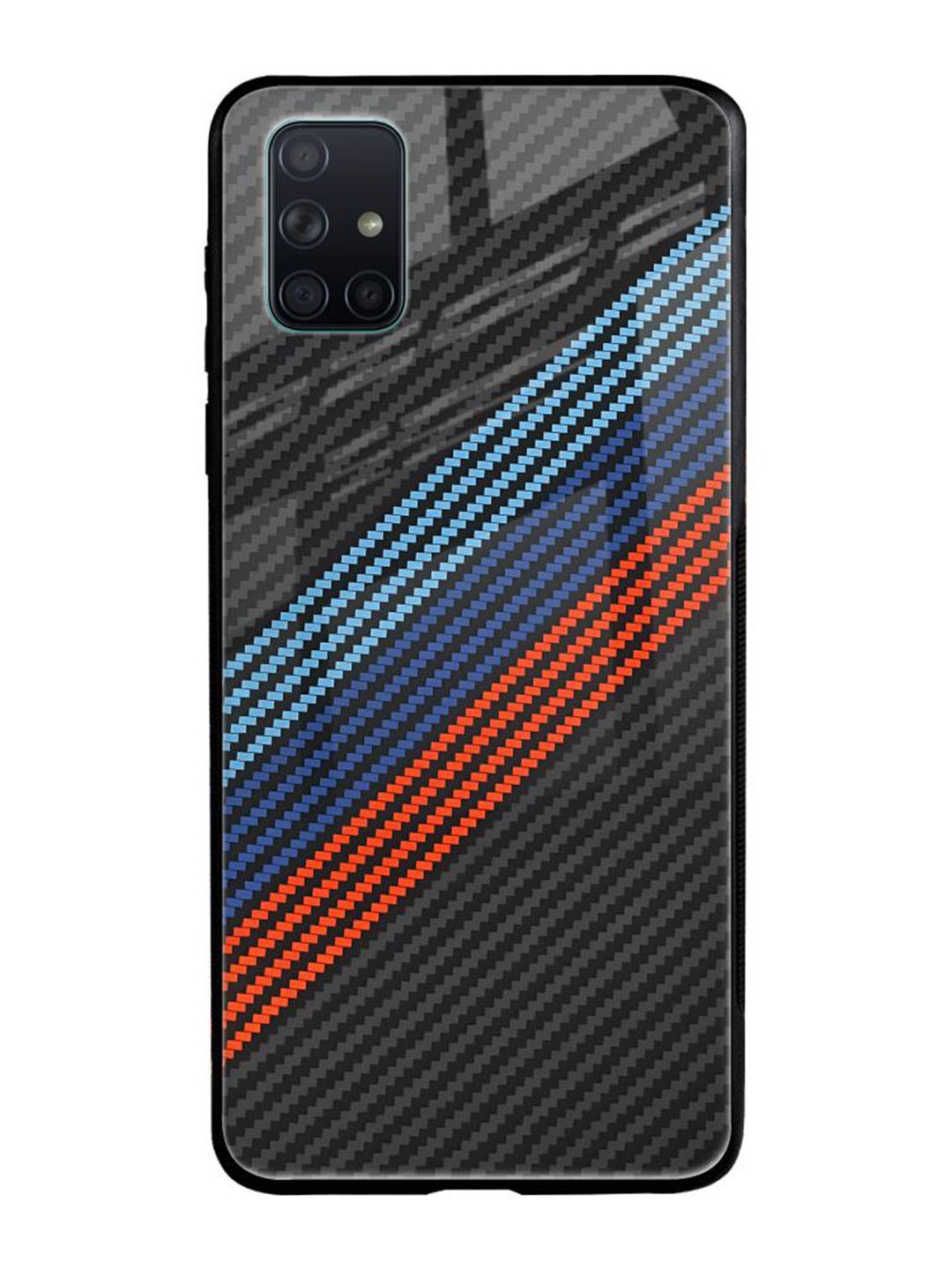 

QRIOH Geometric Printed Samsung Galaxy A51 Back Case Mobile Accessories, Grey
