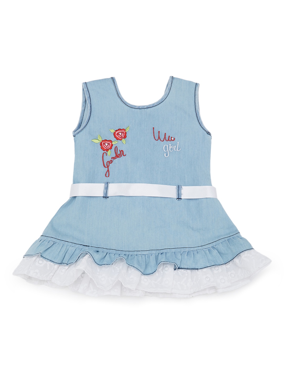 

BAESD Denim Fit & Flare Dress, Blue
