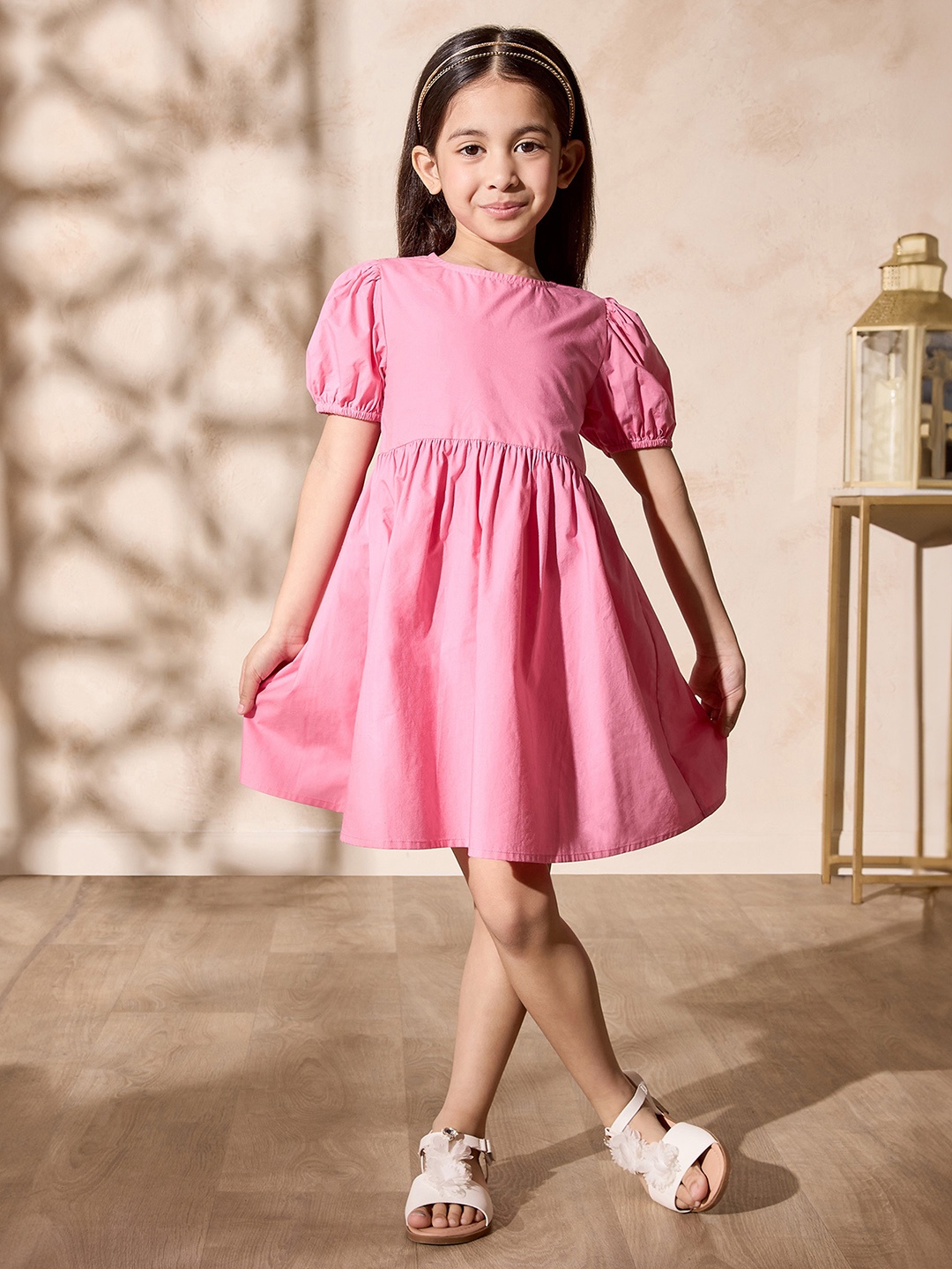 

max Fit & Flare Dress, Pink