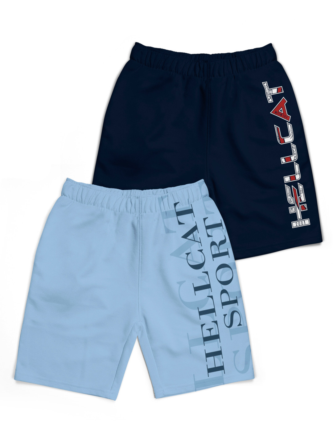 

HELLCAT Boys Typography Printed Shorts, Navy blue
