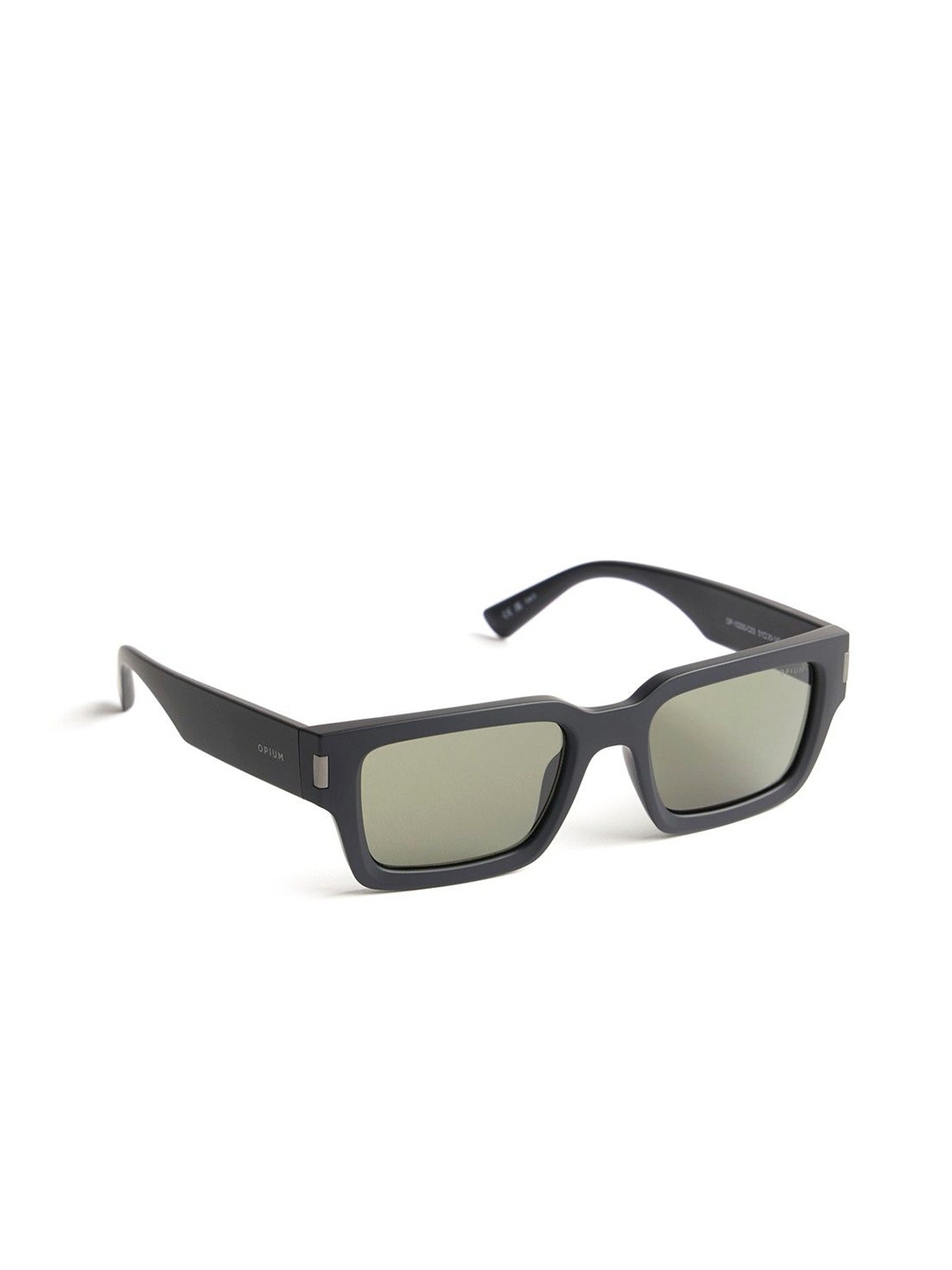 

OPIUM Unisex Rectangle Sunglasses with UV Protected Lens, Green