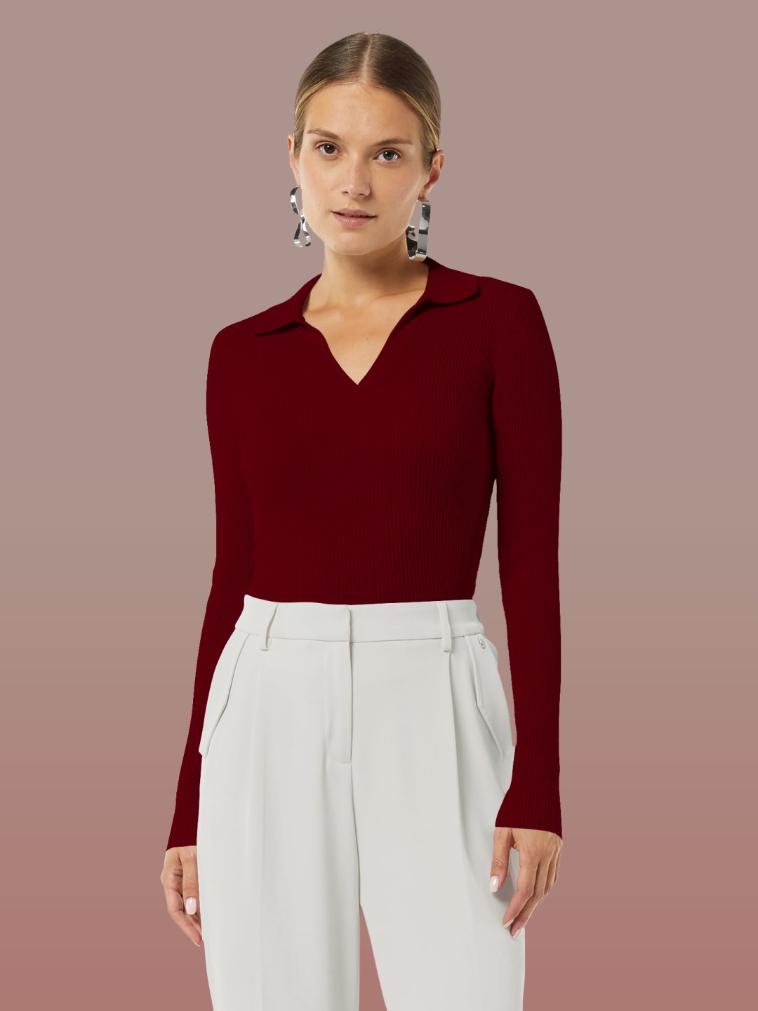 

Dream Beauty Fashion Top, Maroon