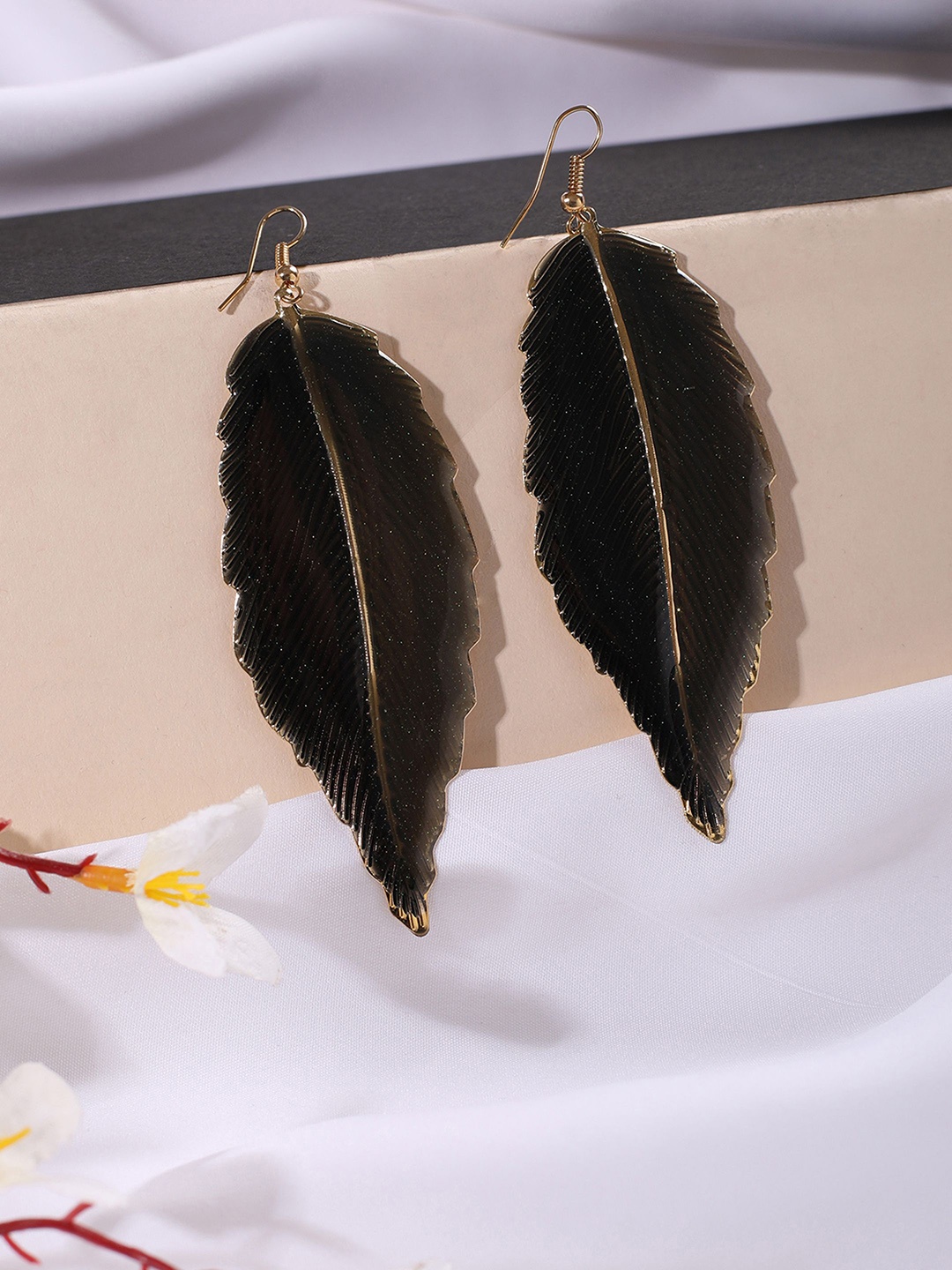 

Anouk Contemporary Drop Earrings, Black