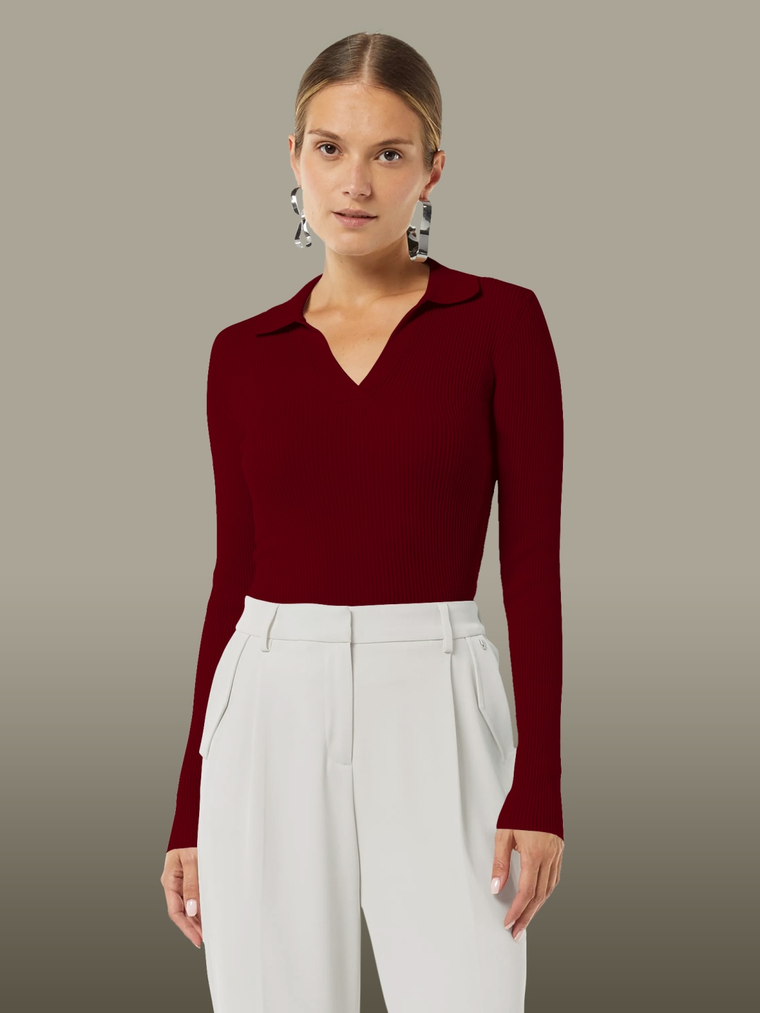 

Dream Beauty Fashion Top, Maroon