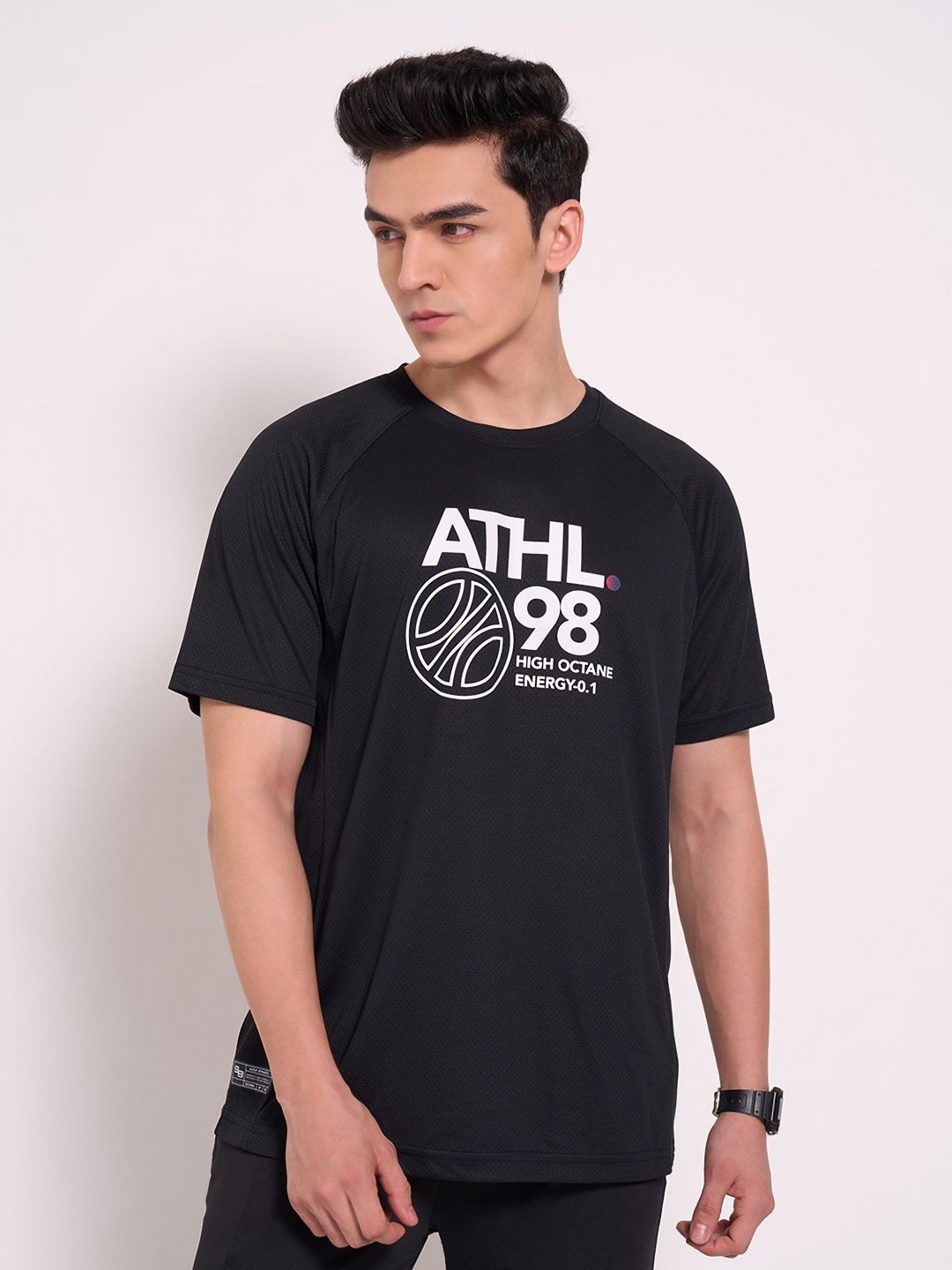 

Ajile by Pantaloons Men Printed T-shirt, Black