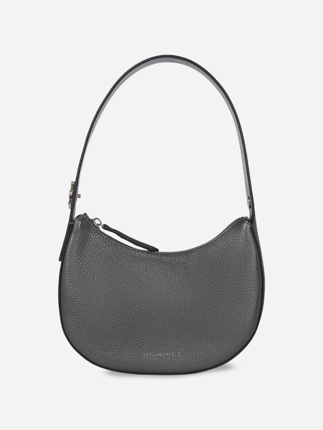 

Karl Lagerfeld Leather Half Moon Hobo Bag, Na