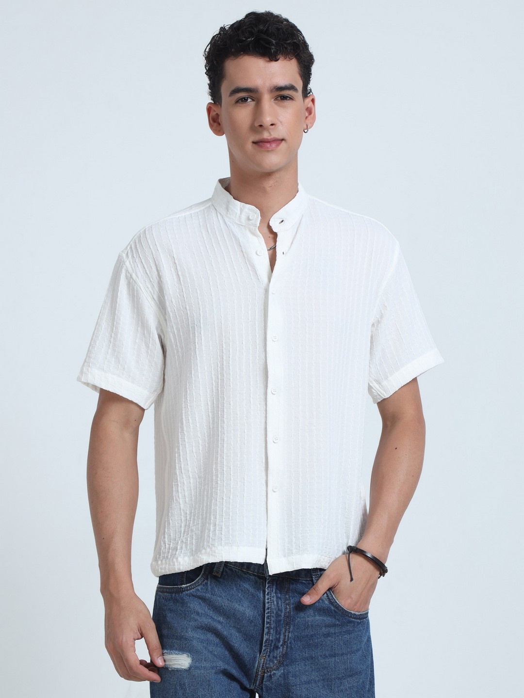 

THE BEETEL HOUSE Men Relaxed Opaque Casual Shirt, White