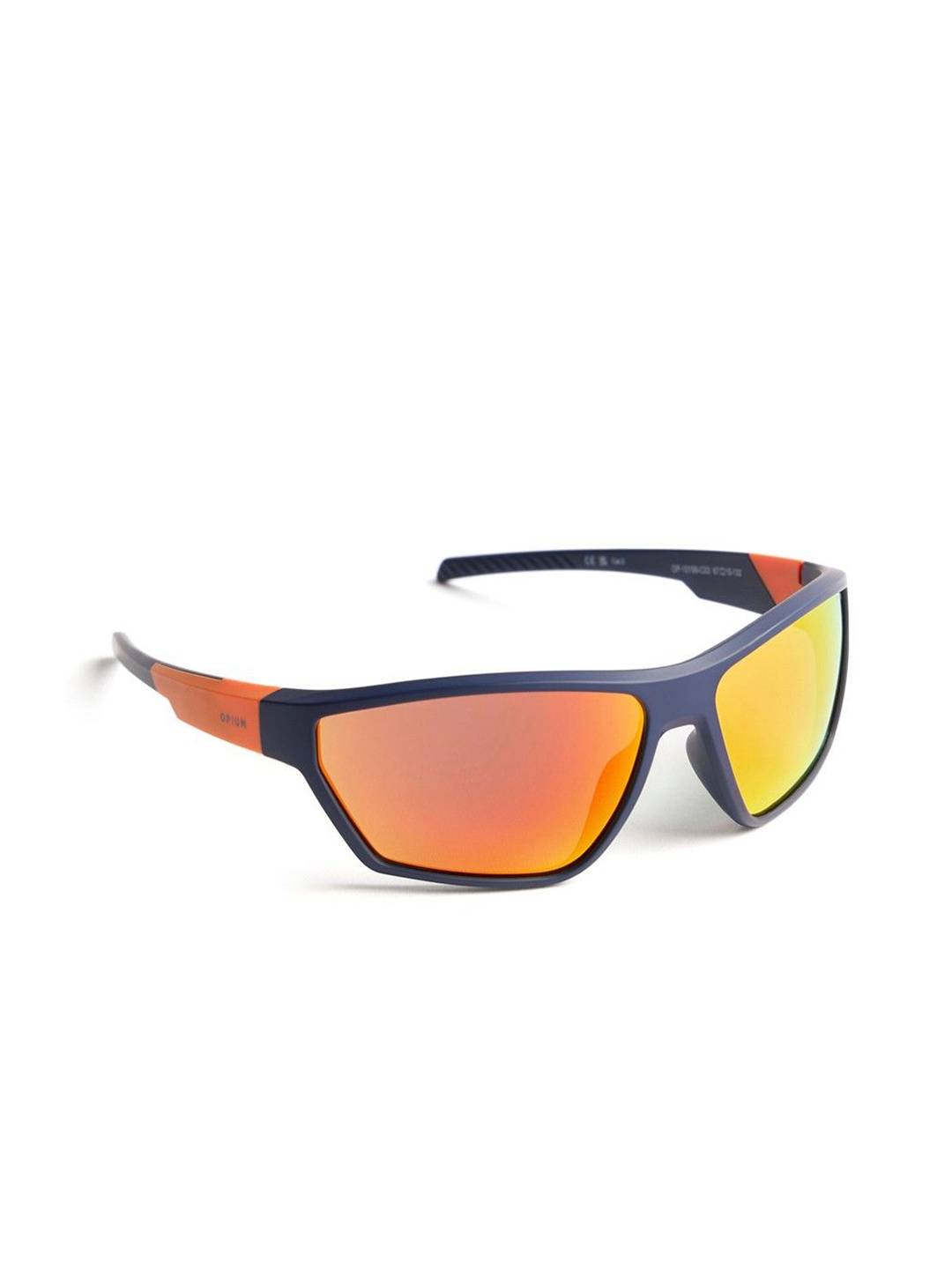 

OPIUM Men Sports Sunglasses with UV Protected Lens, Orange