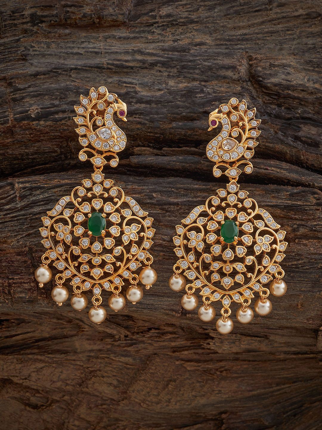 

Kushal's Fashion Jewellery Contemporary Drop Earrings, Green