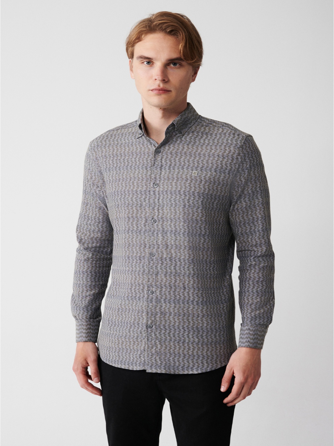 

AVVA Men Opaque Printed Casual Shirt, Na