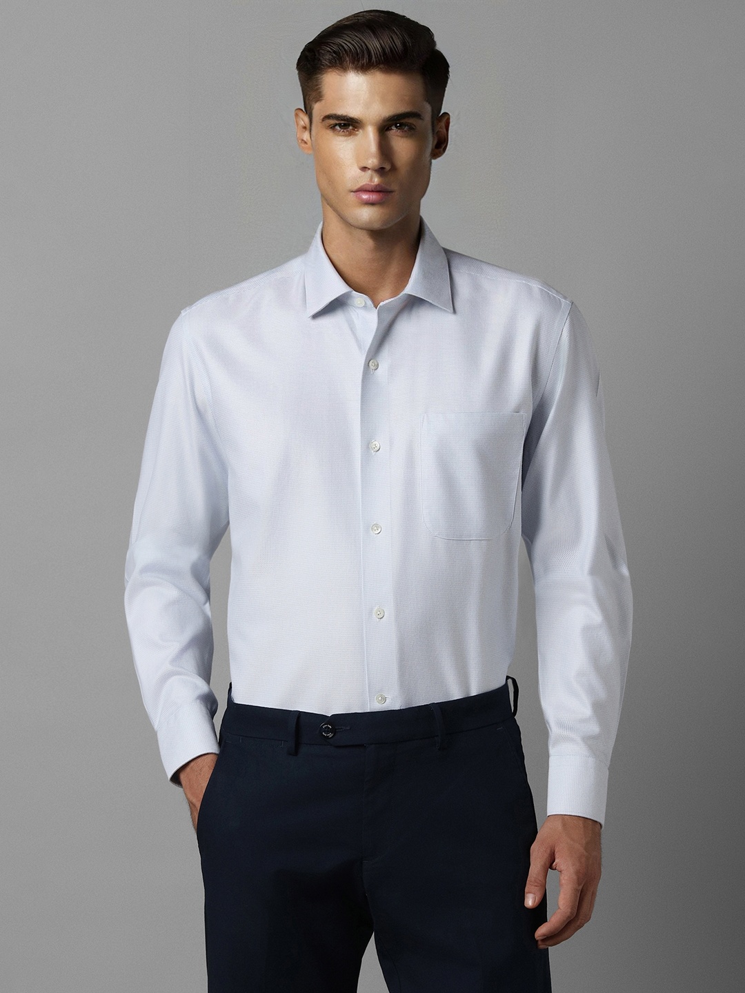 

Luxure by Louis Philippe Men Opaque Formal Shirt, Grey