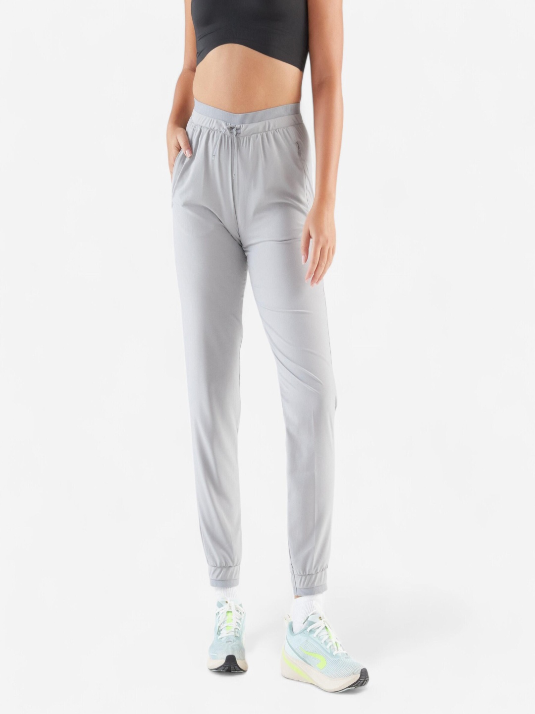 

Kalenji By Decathlon Women's Running Breathable Trousers-Kiprun Run, Grey