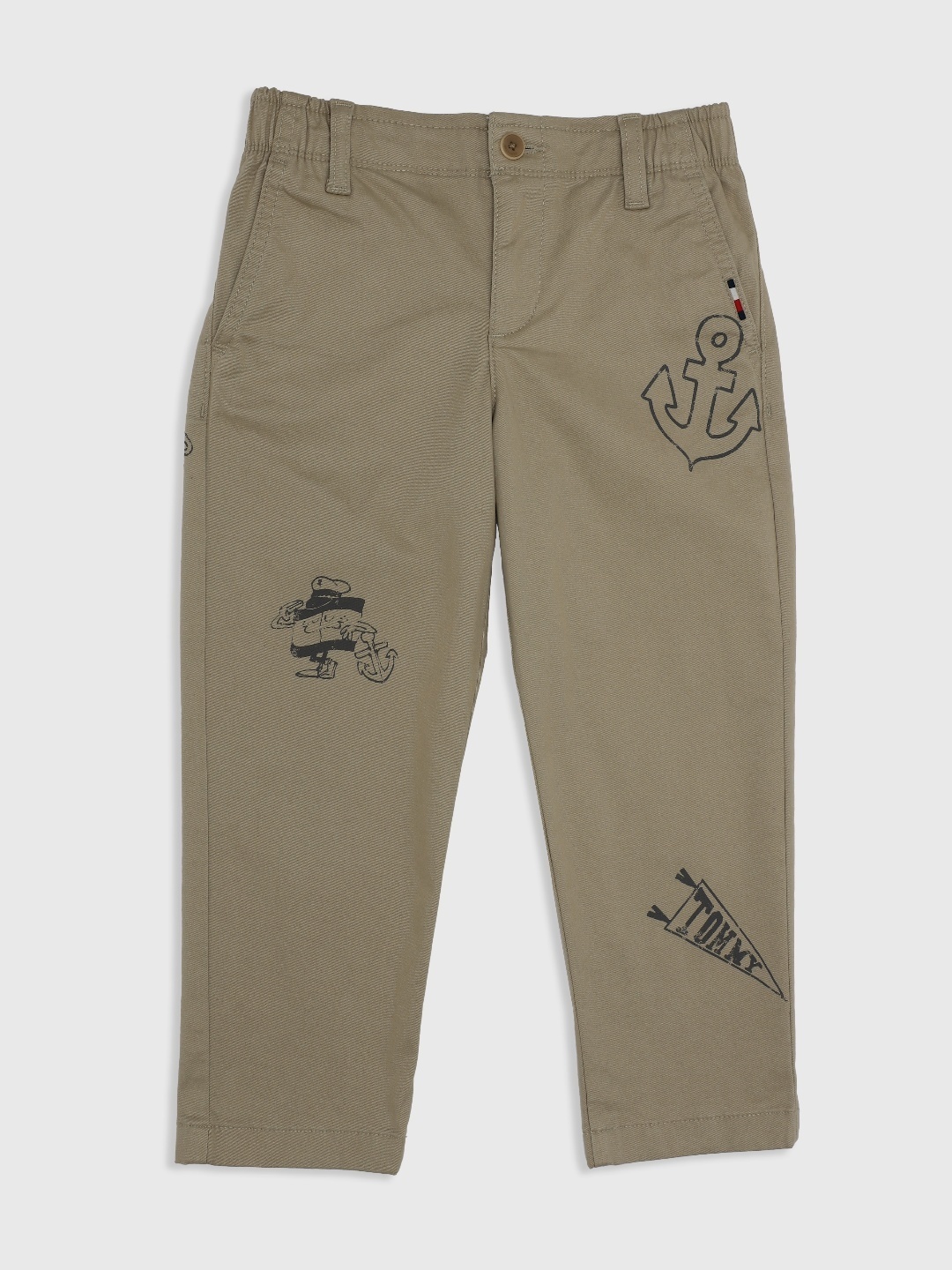 

Tommy Hilfiger Boys Printed Trousers, Khaki