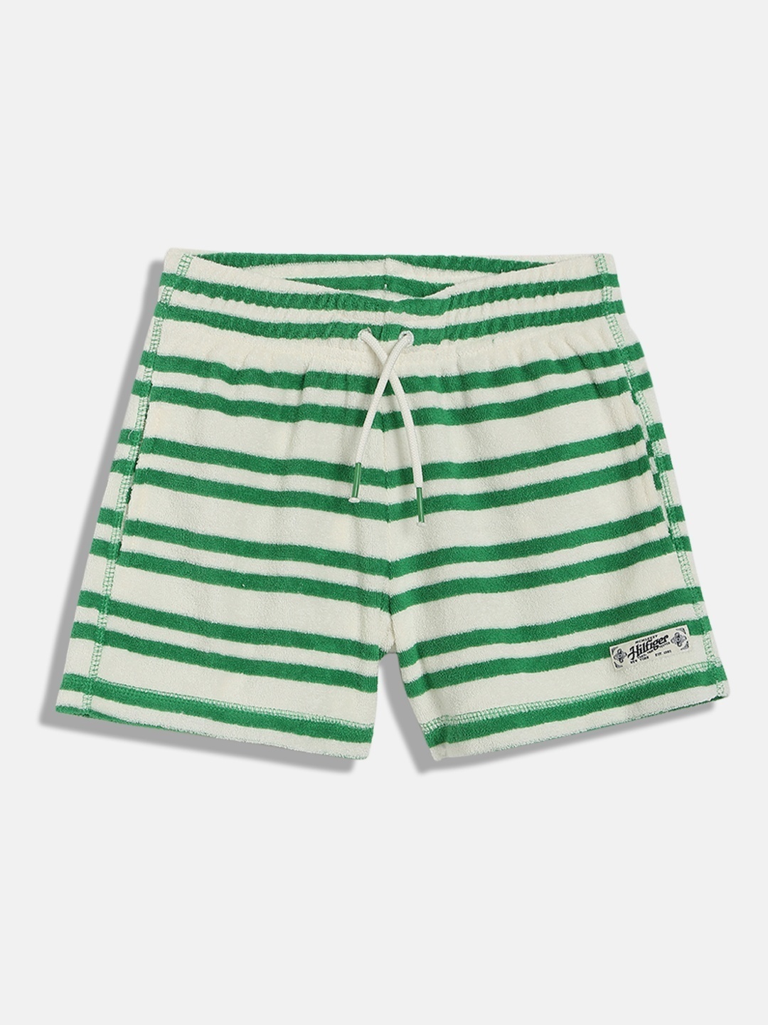 

Tommy Hilfiger Girls Striped Technology Shorts, White