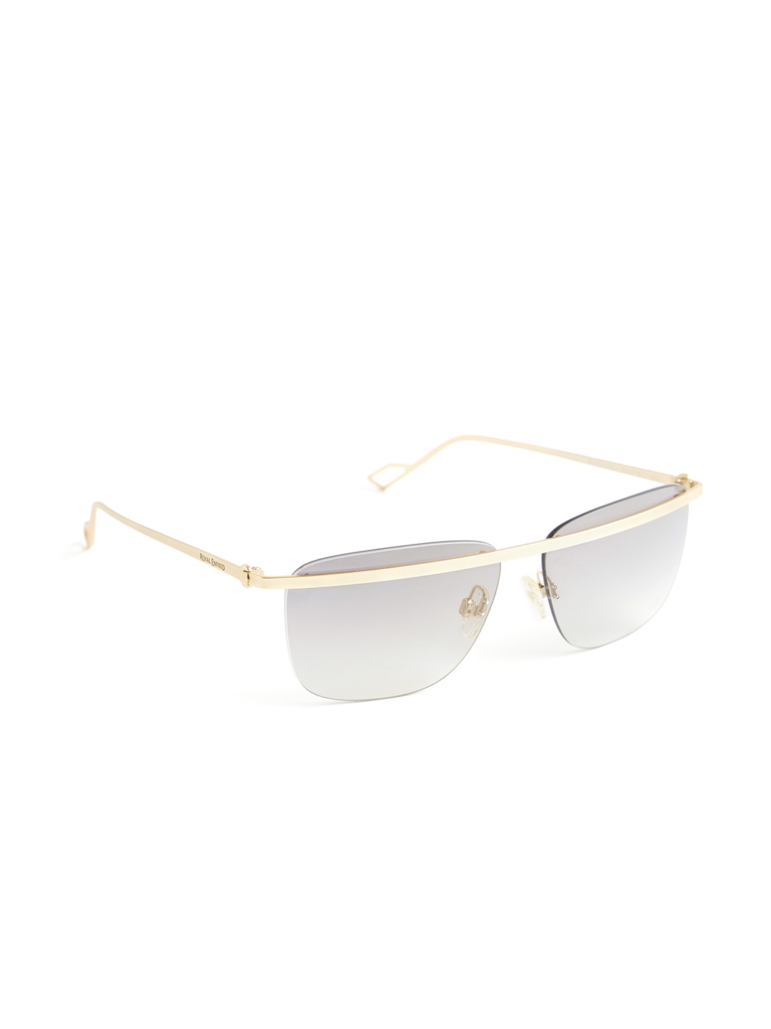 

Royal Enfield Men Rectangle Sunglasses with UV Protected Lens, Grey